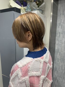 グラッジ 池袋(GLADGE) ダブルカラー、ブリーチカラー、ミルクティー