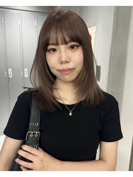 サイン 渋谷(SIGN) ザクザクレイヤーカット巻き方簡単ミディアムロング韓国表参道