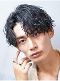 福岡天神シャドウパーマセンターパートツイストスパイラルパーマ