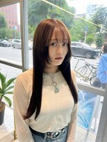 リーホリエ(Lee Horie)&nbsp;ブリーチなしダブルカラーミルクティーベージュ×レイヤーカット