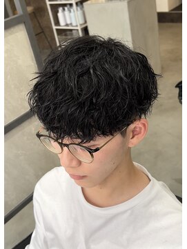 スイッチ(men's SWITCH) 大分メンズ無造作シャドウパーマ刈り上げショートツーブロック