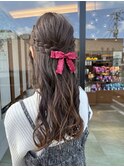 【Eri'sstyle】「ヘアセット」コテ巻き×編み込みハーフアップ！