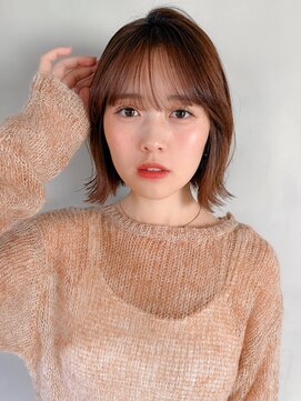 リヤン 表参道(lyann) 小顔カットワンカールサイドバング結べるボブ美髪こなれヘア