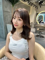 ロンドルピナス 小倉(Lond Lupinus) イメチェン外ハネボブ美髪ワイドバングレイヤー韓国ブリーチなし