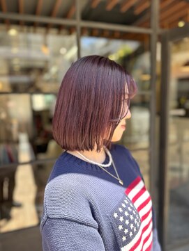 フロー(Flow) タッセルボブ/切りっぱなしボブ/暖色系カラー【増田虹輝】