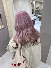 ノエ 心斎橋(Noe) ブリーチ2回～ピンクラベンダー×エンドカラー