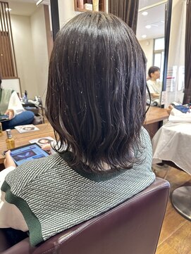 美容室ヒラトヤ 仙北店 波ウェーブミディアムヘア