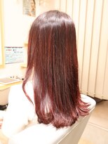 ワンアンドオンリー(One And Only)&nbsp;カシスレッド透明感うるツヤセミロングスタイルワンカラー