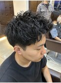 スパイキーショート　ショートパーマ　メンズショート