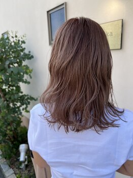 ポルカ ヘアー(polka hair)の写真/【衣山駅徒歩30秒】トレンドの《ピンク・オレンジ暖色color》から人気の《透け感color》までお任せ下さい♪