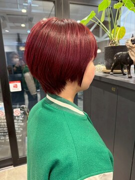 コスタ オブ リシェール(The COSTA of RICHAIR) マッシュショートボブ/ワインレッド/バーガンディ/越谷