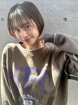 オアシス 表参道(OASIS) タイトショート×顔周りレイヤー×マロンブラウン