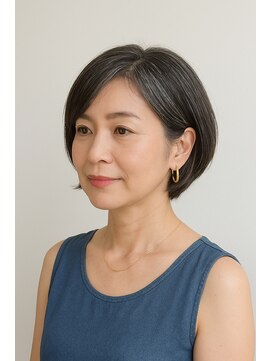 ヘアークラフト サン 住吉店 [ヘアークラフトサン] 大人女性におすすめ◎ふんわりショ-トボブ