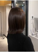 ロングボブ　新宿/髪質改善/透明感カラー/ボブ/ミディアム