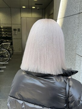 エン 栄店(enne) ココアベージュ/クラゲヘアー/ボブレイヤー/小顔/黒髪/栄