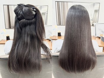 ヴァンサンク(Vingt-cinq)の写真/ダメージレスで艶と柔らかさをプラスする髪質改善ストレート☆広がりやクセ、パヤパヤ毛やエイジング毛に◎