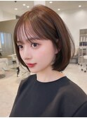 ボブ髪質改善ストレートトリートメント._.