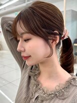 ロエ 元町店(Loe) 元町レイヤーカット韓国ダブルカラー顔周り前髪カットボブ