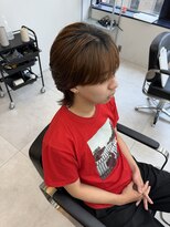 ブリーチ 静岡店(BLEACHi)&nbsp;パーマで作るシースルーウルフ