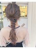 編み下ろし風ローポニー