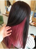 インナーカラー×ビビットピンク