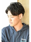 【SALON】ニュアンスパーマ センターパート 青木晃平