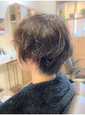マッシュショート×ふわふわパーマ