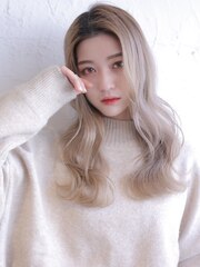 《Agu hair》海外風ハイトーン×リラックスウェーブ