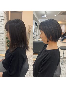 メモリーズ 銀座(Memories) 乾かすだけでまとまる似合わせショートヘア！