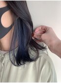 【恵比寿ro-ro】インナーカラー×ネイビーブルー