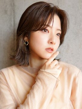 ラフィスヘアー クレイ 南草津店(La fith hair clay) 【La fith】ラテブラウン×こなれミディ