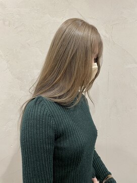 インビテーション 名古屋(invitation) ブリーチありハイトーンベージュ