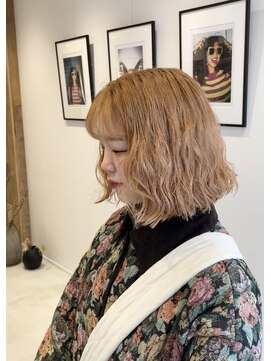 シアン 矢場町店(CYAN.) ブリーチパーマ×ボブパーマ×ウェーブヘア