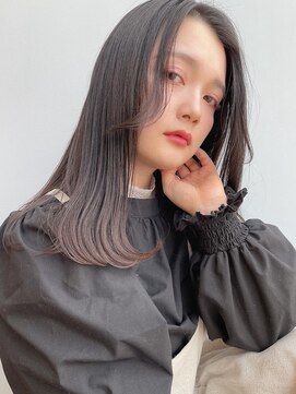 ベル バイ マグ 諏訪店(belle by Mag) 大人可愛い大人美人ふんわりカール小顔カットショコラアッシュ