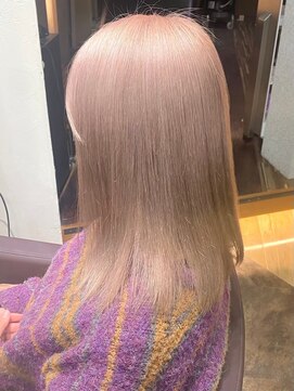 ロア 福岡天神本店(LORE) ダブルカラーベージュカラーケアブリーチカラーハイトーンカラー