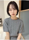 "久保田"レイヤーボブウルフレッドブラウンシースルーバング