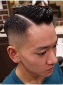 73パートスタイル×スキンフェード×ハードパート