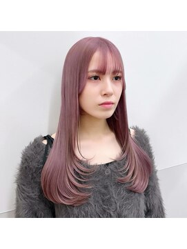 アリアバイエクラート 新宿南口店(ARiA by ECLART) ★ラベンダーピンク×レイヤーカット★