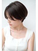 20代30代40代小顔カットマッシュショートボブイイメチェン暗髪