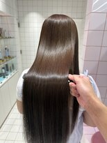 ロンドルーチェ 心斎橋(Lond luce)&nbsp;ダークアッシュ/ミディアムレイヤーカット［髪質改善/縮毛矯正］