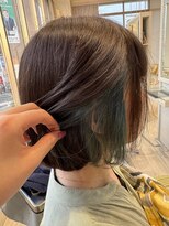ビス ヘア アンド ビューティー 西新井店(Vis Hair＆Beauty)&nbsp;20代30代40代小顔カットインナーカラー透け感ナチュラルボブ