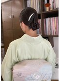 シニヨンヘアアレンジ