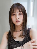 ギークス(GEEKS) 【GEEKS渋谷】黒髪ロング/ハッシュカット/チャコールグレー/小顔