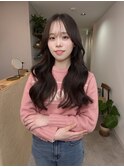 ◎韓国ヘア/ヨシンモリ/レイヤーカット/ネイビーグレージュ暗髪
