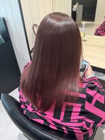 ウールトウキョウ(wool TOKYO)&nbsp;カシスレッド[髪質改善/ブリーチなしカラー/美髪ストレート]