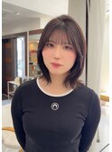くびれボブ×チョコレートブラウン