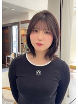 サザ 坐 ヘアークラブ&nbsp;くびれボブ×チョコレートブラウン