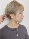 【morio原宿】くびれショートボブ　ひし形ショートボブブリーチ