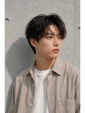 クラシコ 錦糸町(CLASSICO) ニュアンスセンターパートショート×黒髪マッシュスタイル