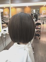 ヘアデザイン ラポール 茨木店(hair design Rapport)&nbsp;ヘルシーシナモンベージュ/エフォートレスフェザーボブ